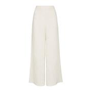 Flared Linen Trousers