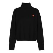 Sort Boxy Crest Turtle Neck Sweater