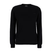 Sort Sweater med Philo Logo