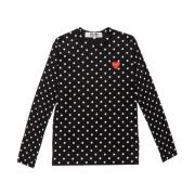 Polka Dot T-Shirt - Sort/Hvid