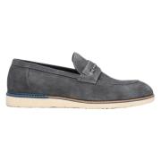 Herre Grå Velour Slip-On Loafers ER00112589