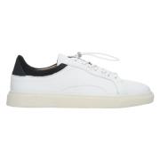 Herre Hvid Læder Lav-Top Sneakers ER00112615