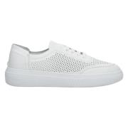 Kvinders Hvide Lave Sneakers med Huller til Sommeren ER00109513