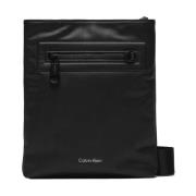 Stilfuld lynlås-polyester taske med udvendig lomme