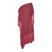 Pink Fringed Kaftan Kjole