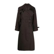 Mørkebrun Klassisk Trenchcoat