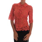 Kortærmet Blomstret Blonde Cardigan Bluse