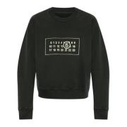 Sweatshirt med logo