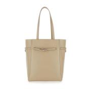 Beige Tote Bag med justerbare spænder