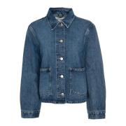 Denim Cardigan med Regular Fit