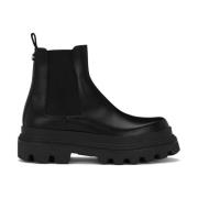 Chelsea Boots i Børstet Kalveskind