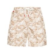 Blomstret Print Badeshorts