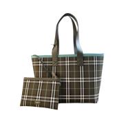 Multifarvet Check Tote Shopping Taske