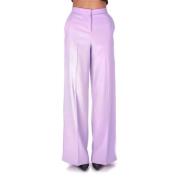 Elegant Wide Leg Crepe Pants