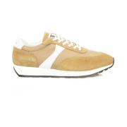 Høj sål sneaker beige læder mænd