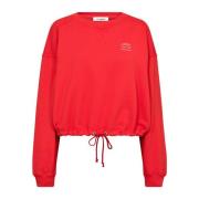 Crop Tie Sweatshirt 37018 66-Flame