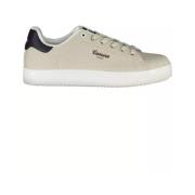 Beige Polyester Sneaker med Kontrastdetaljer