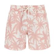 Palm Tree Print Bermuda Shorts