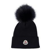 Marine Pom-Pom Beanie Hat