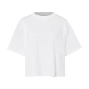 Boxy Bomuld T-shirt i Hvid