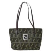 Pre-owned Stof fendi-tasker