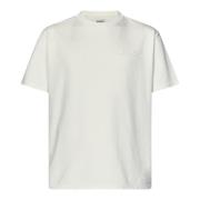 Hvid T-shirt med Tone-on-tone Logo