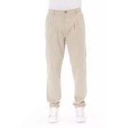 Beige Cotton Chino Bukser