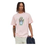 Grafisk Print Bomuld T-Shirt