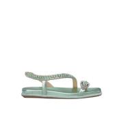 Glitter Slange Flad Sandal