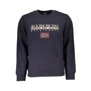 Blå Fleece Sweatshirt