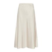 Elegant A-line Skirt Oatmeal