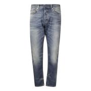 Faded Blue Slim Leg Jeans