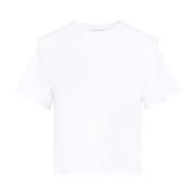 Hvid T-shirt Klassisk Rund Hals