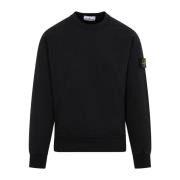 Sort Bomuld Crewneck Sweatshirt AW24