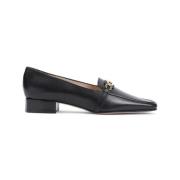 Sort Læder Loafers Elegant Stil