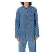 Måne Laser Denim Overshirt Lyseblå