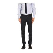 Slim Fit Jersey Chino Bukser Navy Blå