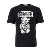 Klassisk Sort Bomulds T-Shirt