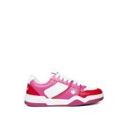 Leaf Logo Sneakers Hvid/Fuxia/Rød