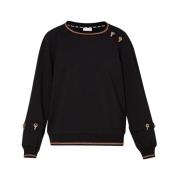 Sort Sweater Stilfuld Logo Print