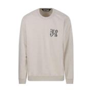 Monogram Linen Crewneck Sweatshirt