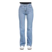 Lys Denim Slim Fit Fem-lomme Jeans