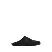 Sort Nubuck Læder Ballet Slipper