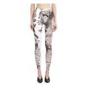 Hollywood Lowbrow Leggings Sort Hvid