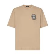 Crest Logo Beige T-Shirt