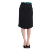 Sort uld pencil skirt