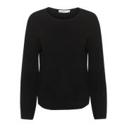 Sort Strik Pullover Slindianna Stil