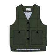 Quiltet V-Hals Gilet