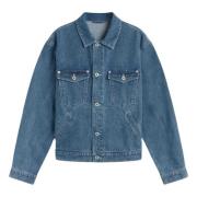 Broderet Denim Trucker Jakke