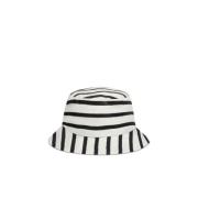 Stribet Linned Unisex Fiskehat